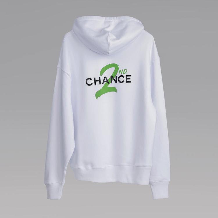 '2nd Chance' White Hoodie by Martell