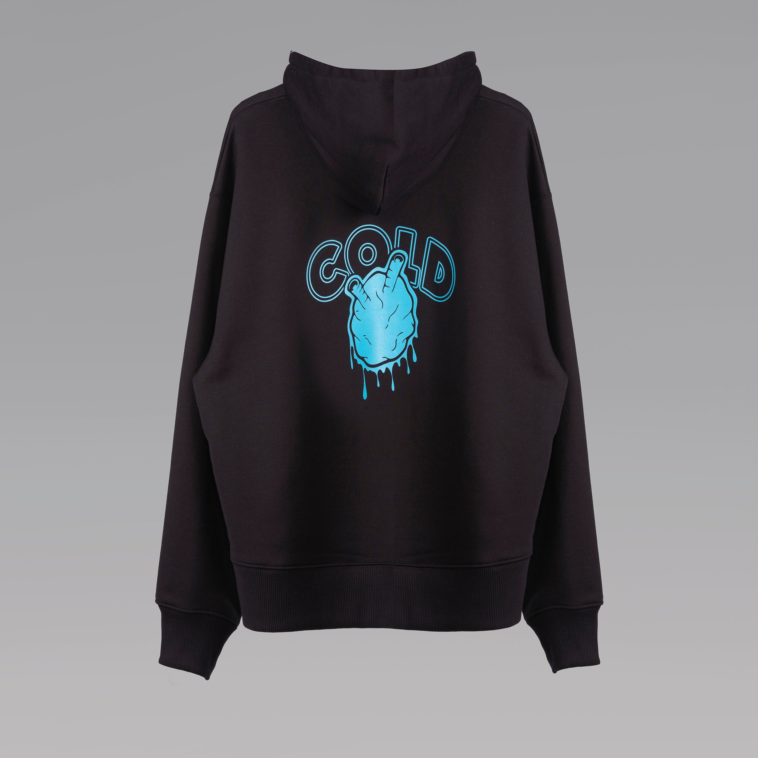 'Cold Heart' Black Hoodie by Taschan