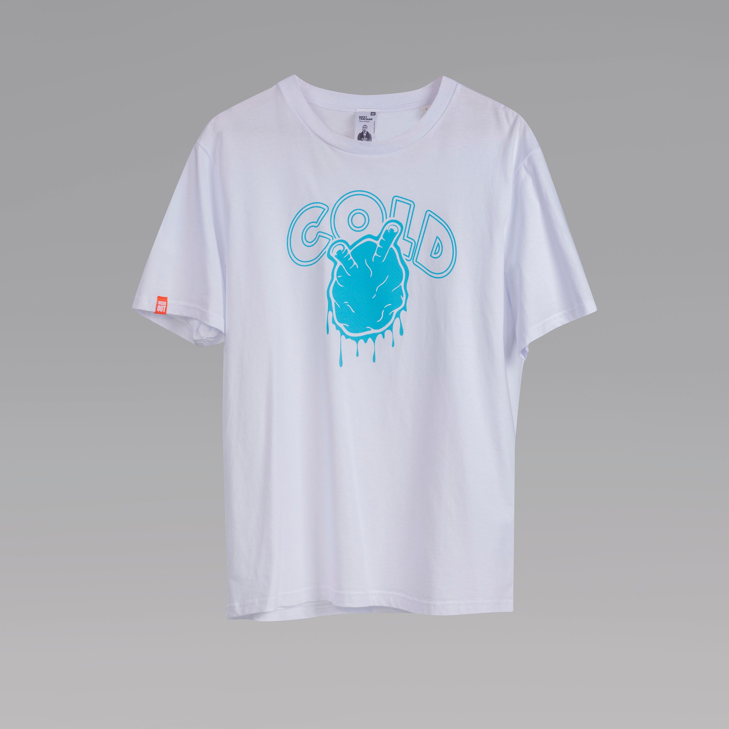 'Cold Heart' White T-shirt By Taschan