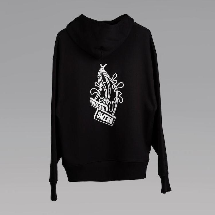 'Mood Swing' Black Hoodie by Cristian