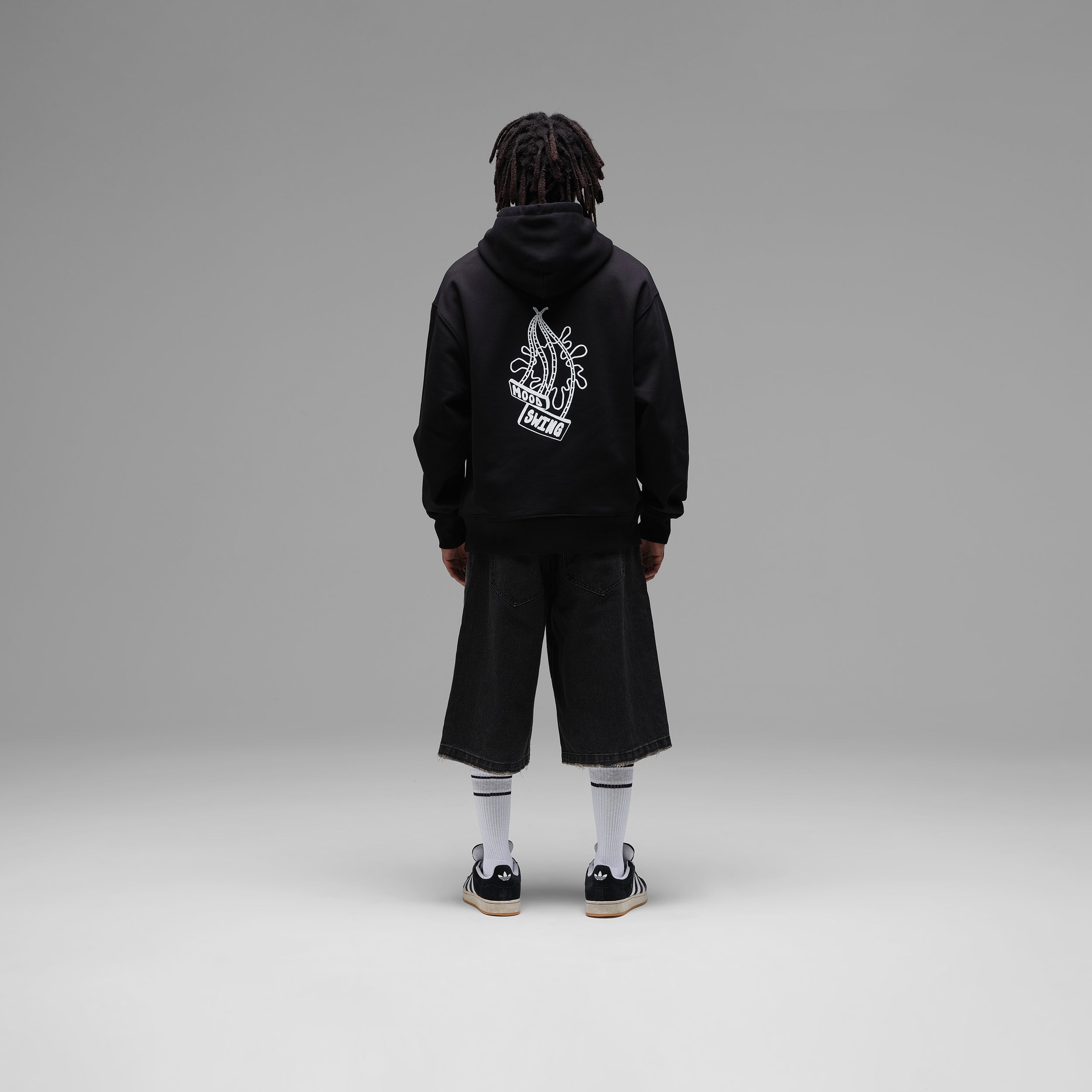 'Mood Swing' Black Hoodie by Cristian