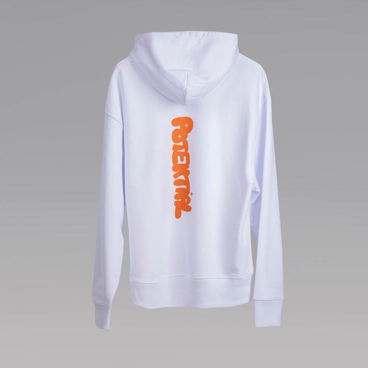 'Potential' White Hoodie By Michael