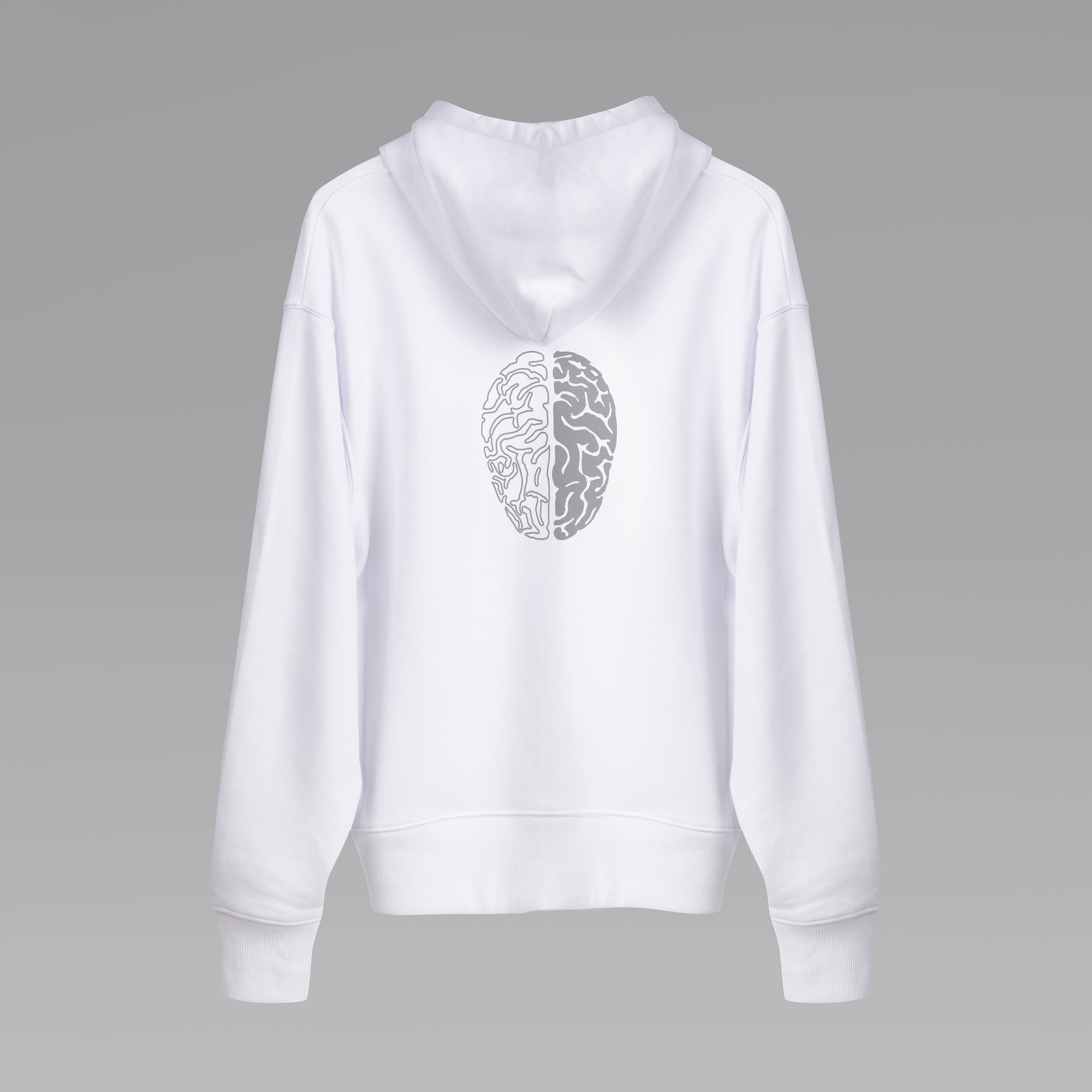 'Re-Think' White Hoodie by Joe